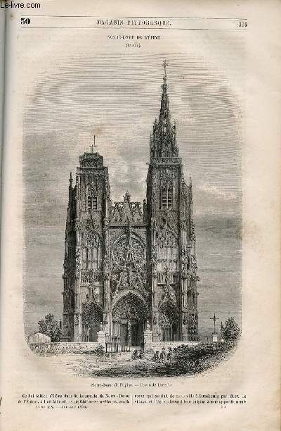LE MAGASIN PITTORESQUE - Livraison n030 - Notre Dame de l'Epine (MArne).
