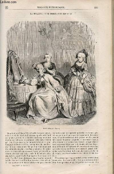 LE MAGASIN PITTORESQUE - Livraison n025 - La toilette d'une femme sous Louis XV.