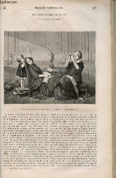 LE MAGASIN PITTORESQUE - Livraison n043 - Exposition universelle de 1855 - Les orphelins par Hamon.