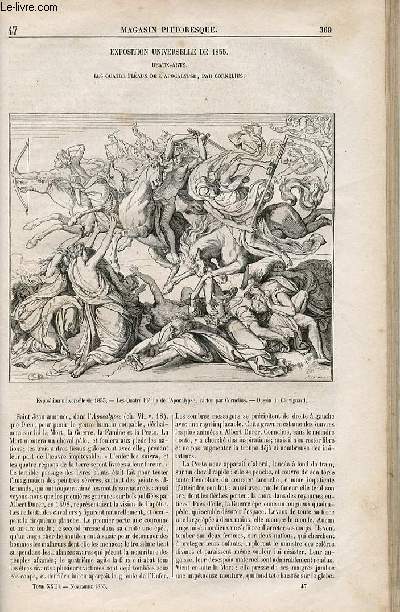 LE MAGASIN PITTORESQUE - Livraison n047 - Exposition universelle de 1855 - Beaux-arts - Les quatre flaux de l'apocalypse par Cornlius.
