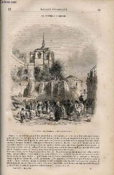LE MAGASIN PITTORESQUE - Livraison n012 - La chapelle d'Amboise.