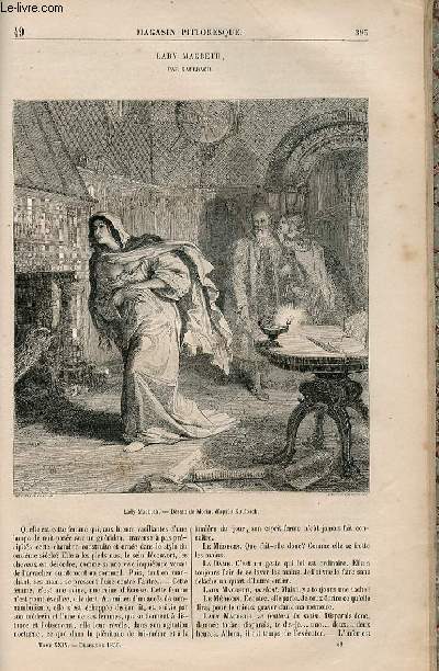 LE MAGASIN PITTORESQUE - Livraison n049 - Lady Macbeth, par Kaulbach.