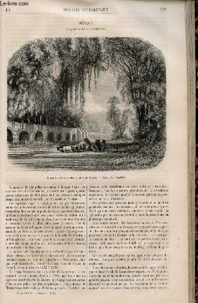 Le magasin pittoresque - livraison n°043 - mexique - l aqueduc de chapultepec.