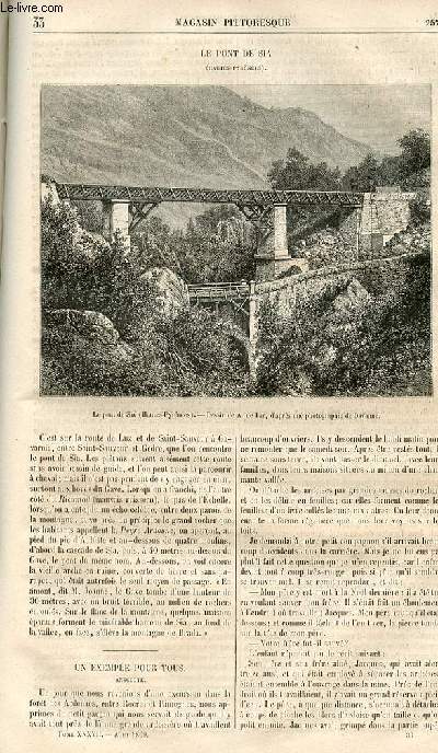 LE MAGASIN PITTORESQUE - Livraison n033 - Le pont de Sia (hautes Pyrnes).