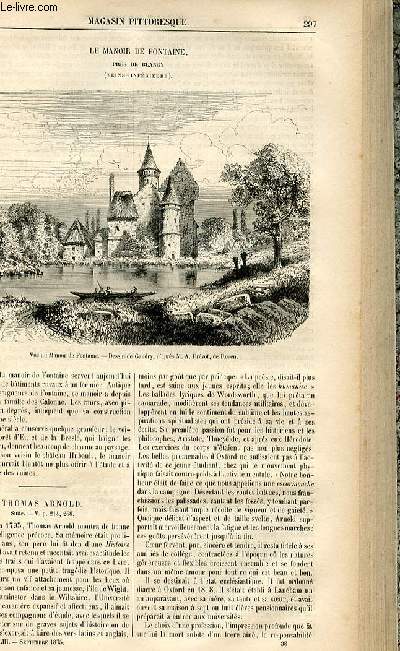 LE MAGASIN PITTORESQUE - Livraison n38 - Le manoir de fontaine prs de Blangy (Seine infrieure).