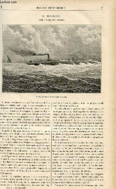 LE MAGASIN PITTORESQUE - Livraison n03 - Le polyphmus, blier torpilleur anglais.