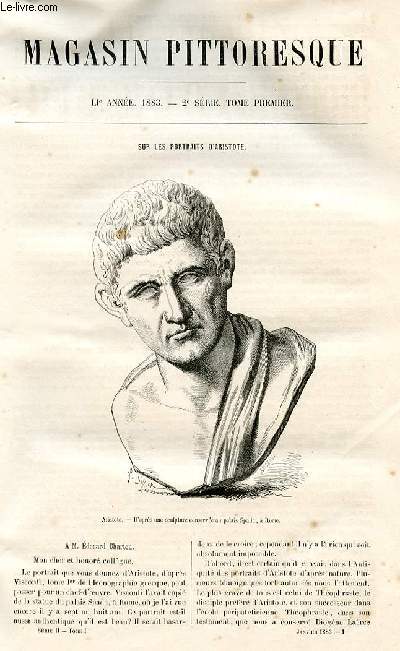 LE MAGASIN PITTORESQUE - Livraison n01 - Sur les portraits d'Aristote.