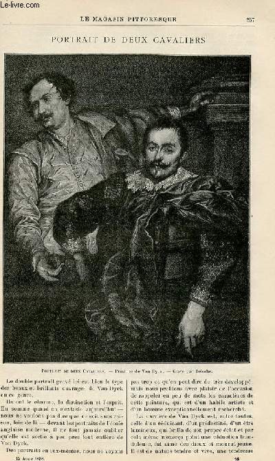 LE MAGASIN PITTORESQUE - Livraison n16 - Portrait de deux cavaliers.
