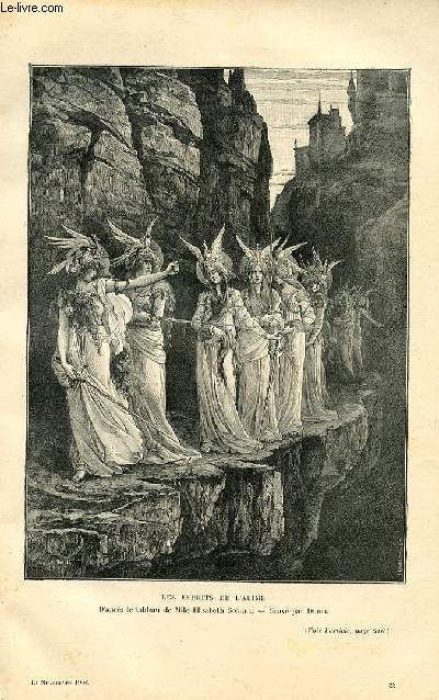 LE MAGASIN PITTORESQUE - Livraison n22 - Les esprits de l'abme d'aprs le tableau par E. Sonrel, grav par Durel.