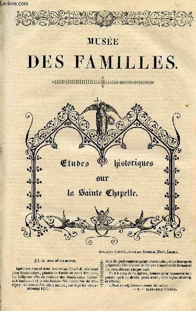 Le muse des familles - lecture du soir - 1re srie - livraison n01 et 02 - Etudes historiques sur la Sainte Chapelle, deux numros.