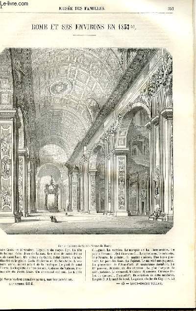 Le muse des familles - lecture du soir - deuxime srie - livraison n45 - Rome et ses environs en 1853, suite et fin par Mary Lafon.