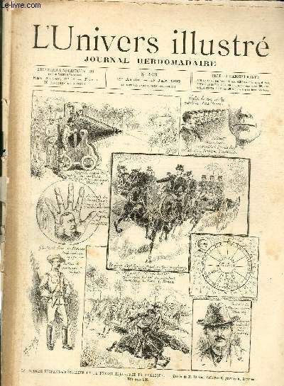 L'UNIVERS ILLUSTRE - QUARANTE ET UNIEME ANNEE N 2256 La guerre Hispano-Amricaine et la presse illustre en Amrique