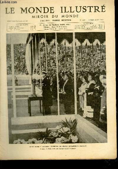 LE MONDE ILLUSTRE ET MIROIR DU MONDE N 4191 - Le roi George VI inaugure l'exposition de l'empire britannique  Glascow.