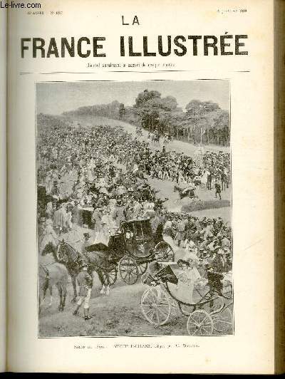 LA FRANCE ILLUSTREE N 1287 - Salon de 1899, Steeple-chase, 1830, par C.Wostry.