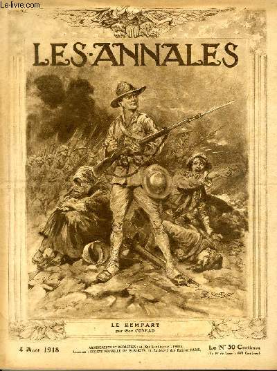 LES ANNALES POLITIQUES ET LITTERAIRES N 1832 Le rempart, par Geo Conrad.