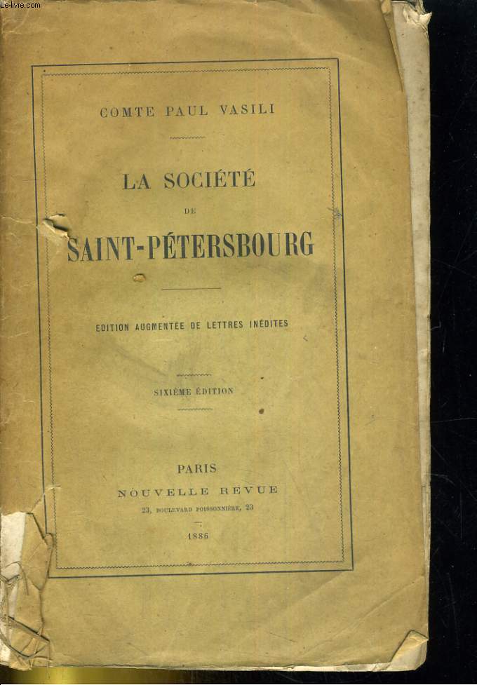 La Socit de Saint-Ptersbourg
