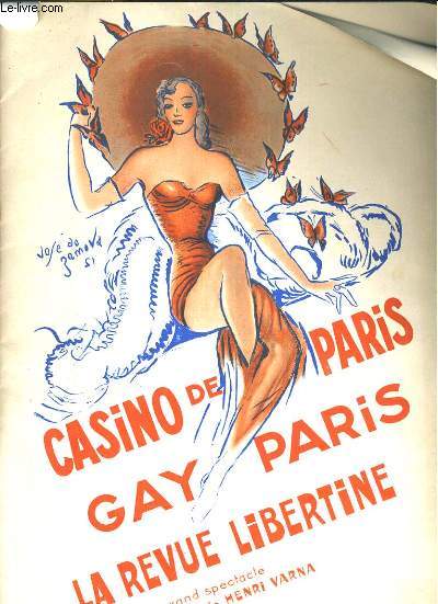 Gay Paris. Programme du Casino de Paris.