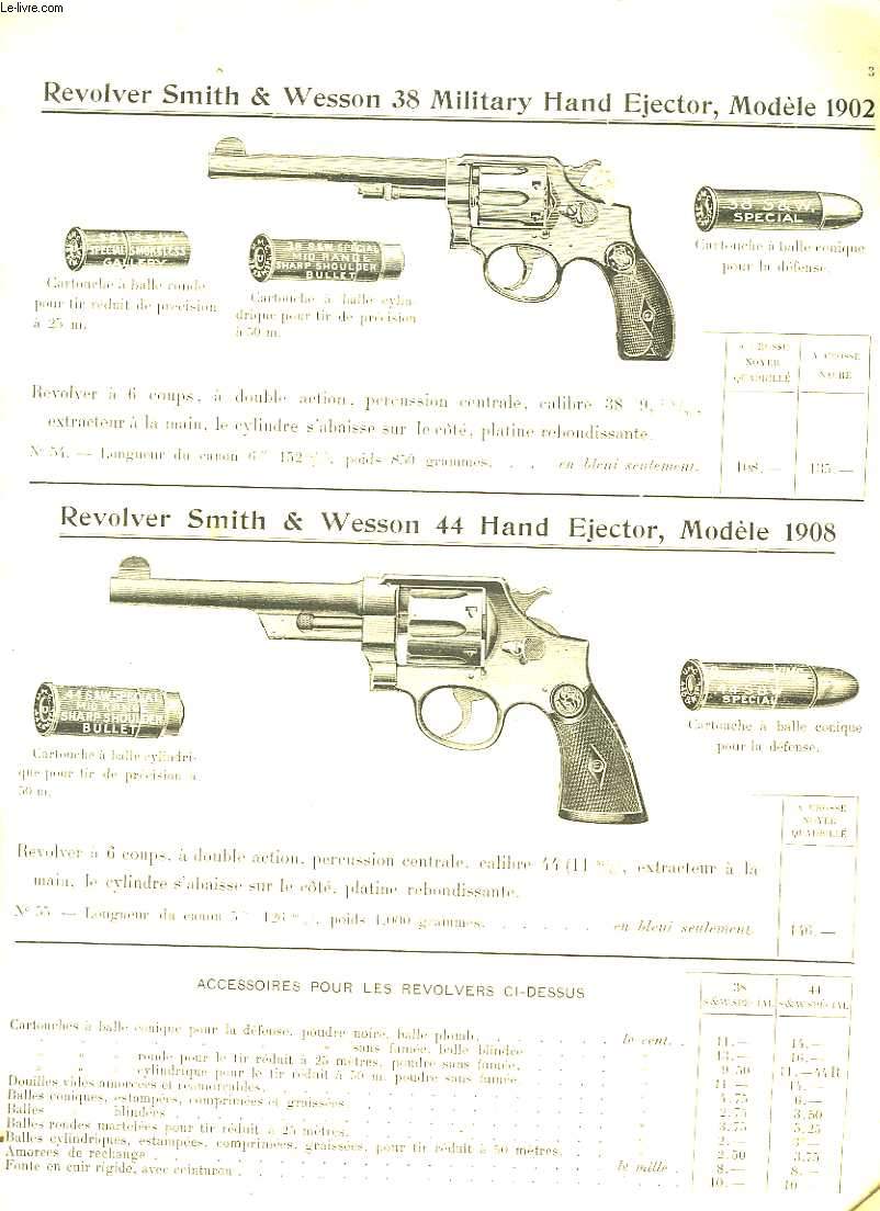 Catalogue d'armes  feu.
