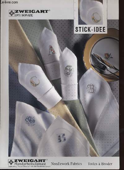STICK - IDEE handarbeitsdamast / needlework fabrics / toiles  broder