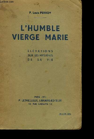 L'HUMBLE VIERGE MARIE.