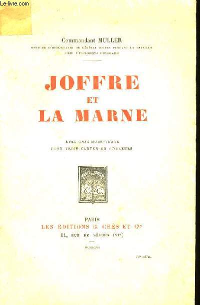 JOFFRE ET MARNE.