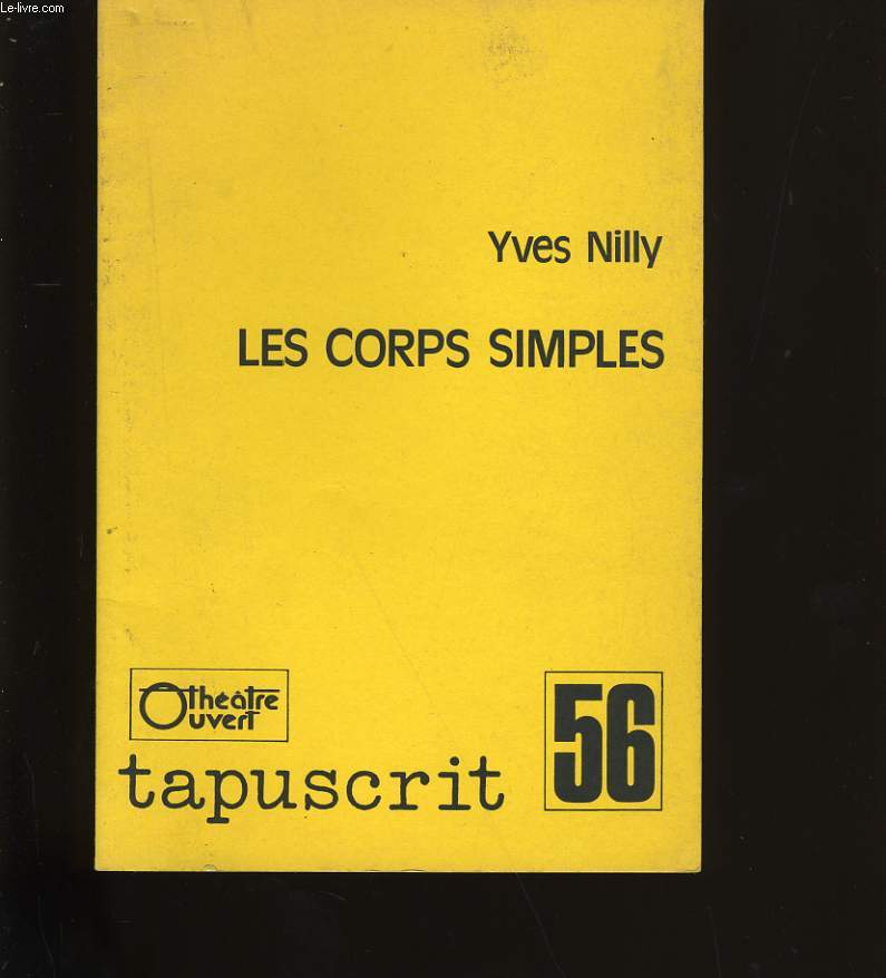 LES CORPS SIMPLES. TAPUSCRIT N56.