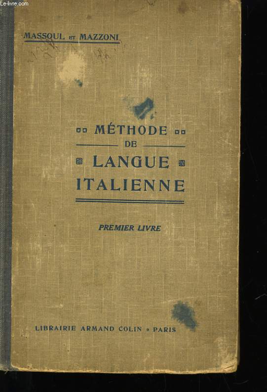 METHODE DE LANGUE ITALIENNE.