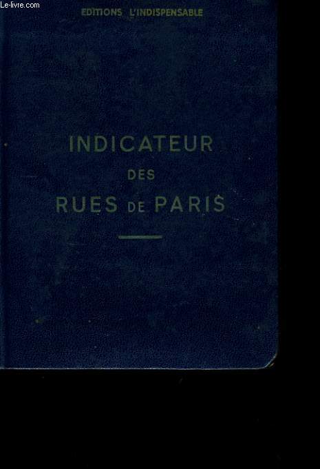 INDICATEUR DES RUES DE PARIS.