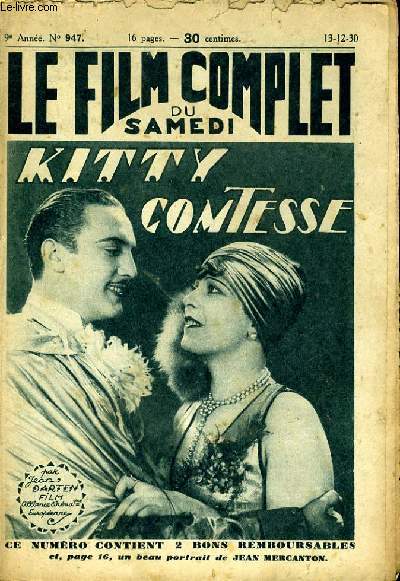 LE FILM COMPLET DU SAMEDI N 947 - 9EME ANNEE - KITTY COMTESSE