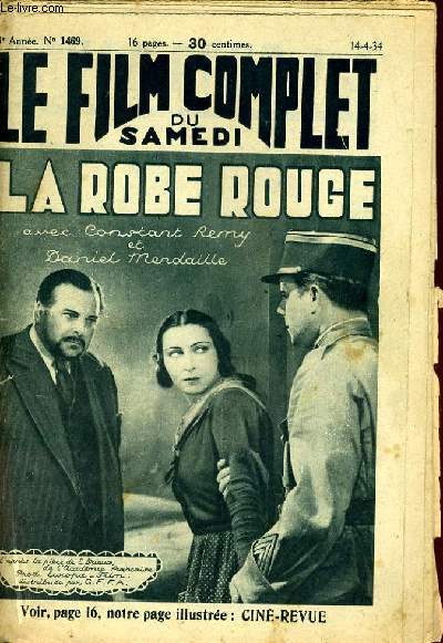 LE FILM COMPLET DU SAMEDI N 1469 - 13E ANNEE - LA ROBE ROUGE
