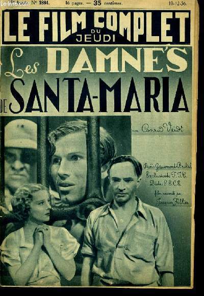 LE FILM COMPLET DU JEUDI N 1884 - 15E ANNEE - LES DAMNES DE SANTA-MARIA