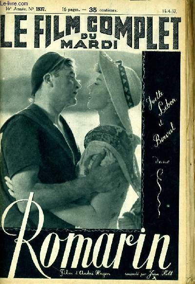 LE FILM COMPLET DU MARDI N 1937 - 16E ANNEE - ROMARIN