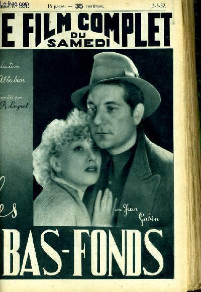 LE FILM COMPLET DU SAMEDI N 1951 - 16E ANNEE - LES BAS-FONDS