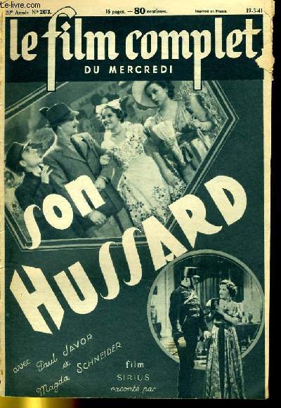 LE FILM COMPLET DU MERCREDI N 2473 - 20E ANNEE - SON HUSSARD