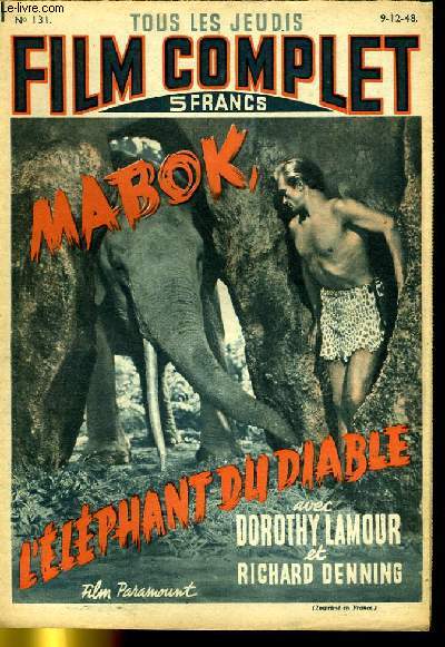 TOUS LES JEUDIS FILM COMPLET N 131 - MABIK, L'ELEPHANT DU DIABLE