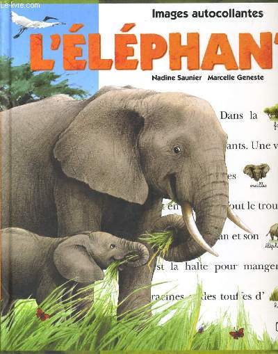 IMAGES AUTOCOLLANTES - L'ELEPHANT