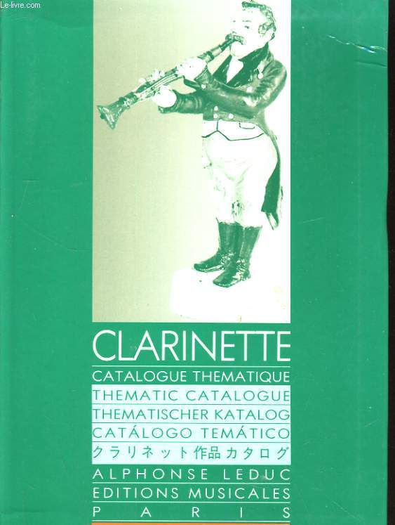 CLARINETTE. CATALOGUE THEMATIQUE