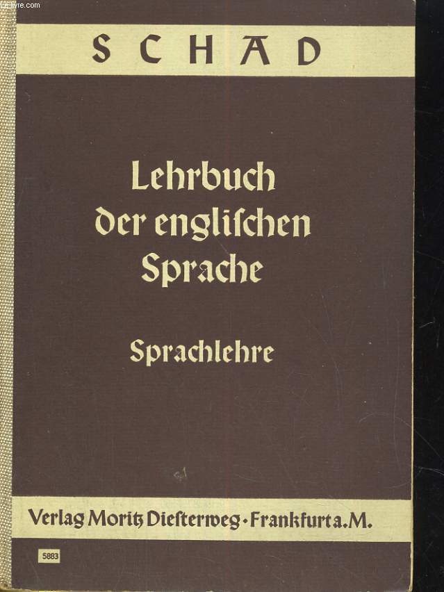 Lehrbuch der englischen Sprache. Englische Sprachlehre