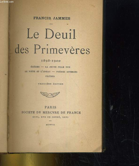 LE SEUIL DES PRIMEVERES 1898-1900