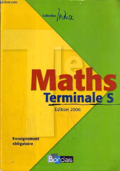 MATHS - COLLECTION INDICE - TERMINALE S.