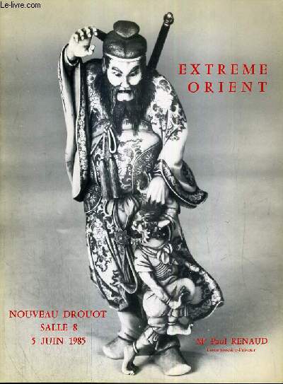 CATALOGUE DE VENTE AUX ENCHERES - NOUVEAU DROUOT - EXTREME-ORIENT - SALLE 8 - 5 JUIN 1985.