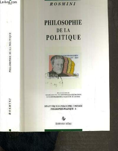 PHILOSOPHIE DE LA POLITIQUE / BIBLIOTHEQUE DE PHILOSOPHIE COMPAREE - PHILOSOPHIE POLITIQUE - 2.