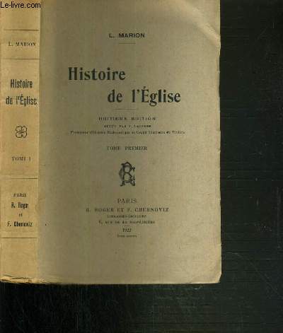 HISTOIRE DE L'EGLISE - TOME 1 - 8me EDITION