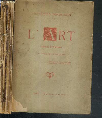 L'ART - SIMPLES ENTRETIENS A L'USAGE DE LA JEUNESSE - 5me EDITION.