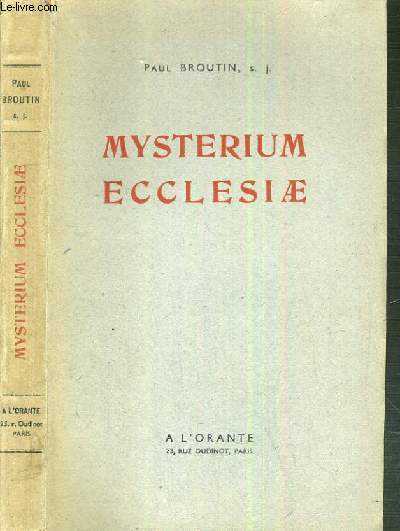 MYSTERIUM ECCLESIAE