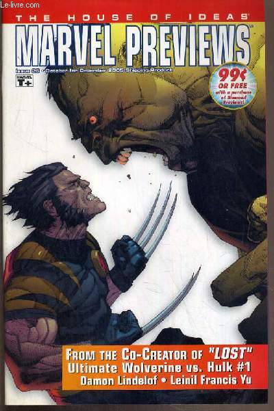 MARVEL PREVIEWS - N26 - OCTOBER FOR DECEMBER 2005 - FROM THE CO-CREATOR OF 