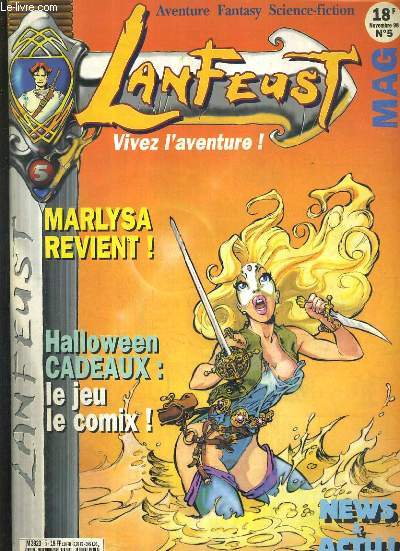 LANFEUST MAG - N5 - NOVEMBRE 1998 - MARLYSA REVIENT! - marlysa, kookburra, sifney & howell, coix halloween!, lanfeust de troy..