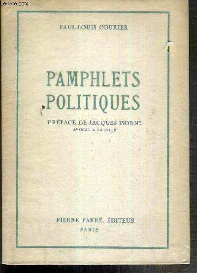 PAMPHLETS POLITIQUES