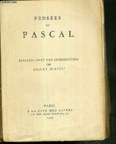 PENSEES DE PASCAL