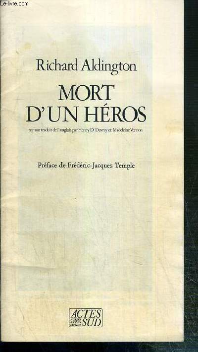 MORT D'UN HEROS